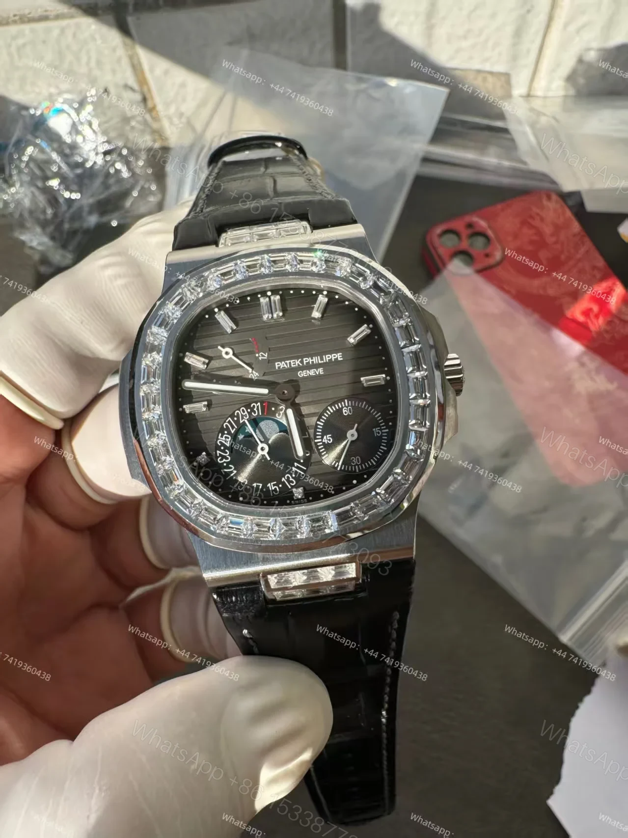View 13 of Patek Philippe Super Clone Nautilus 5712G-001 Grey Dial Moon Phase 40MM