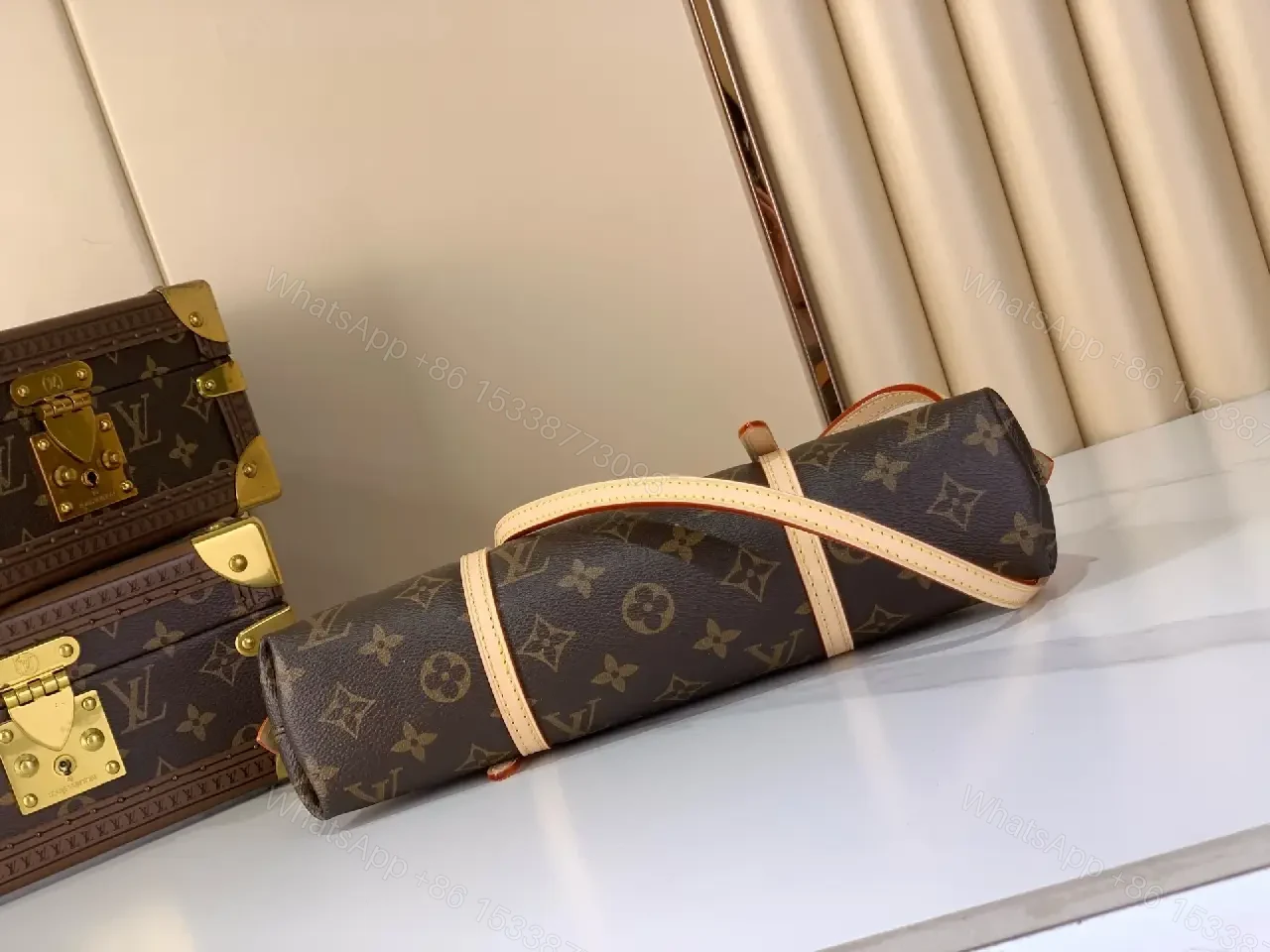View 6 of Chic Monogram Barrel Bag: Structured, Luxurious Carryall