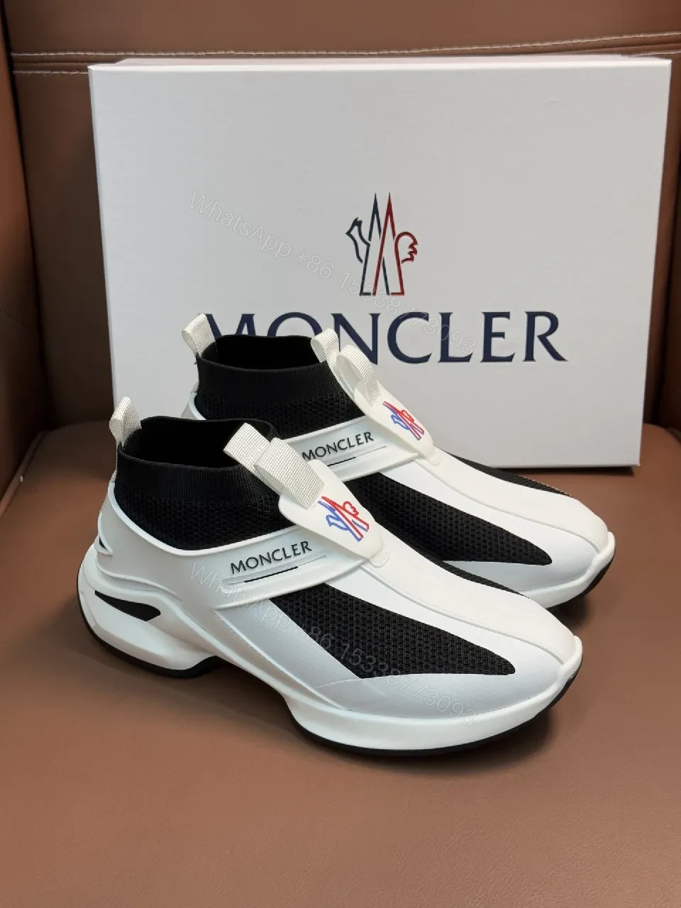 Moncler Mesh Knit Runner: Modern Comfort Sneakers — view 1