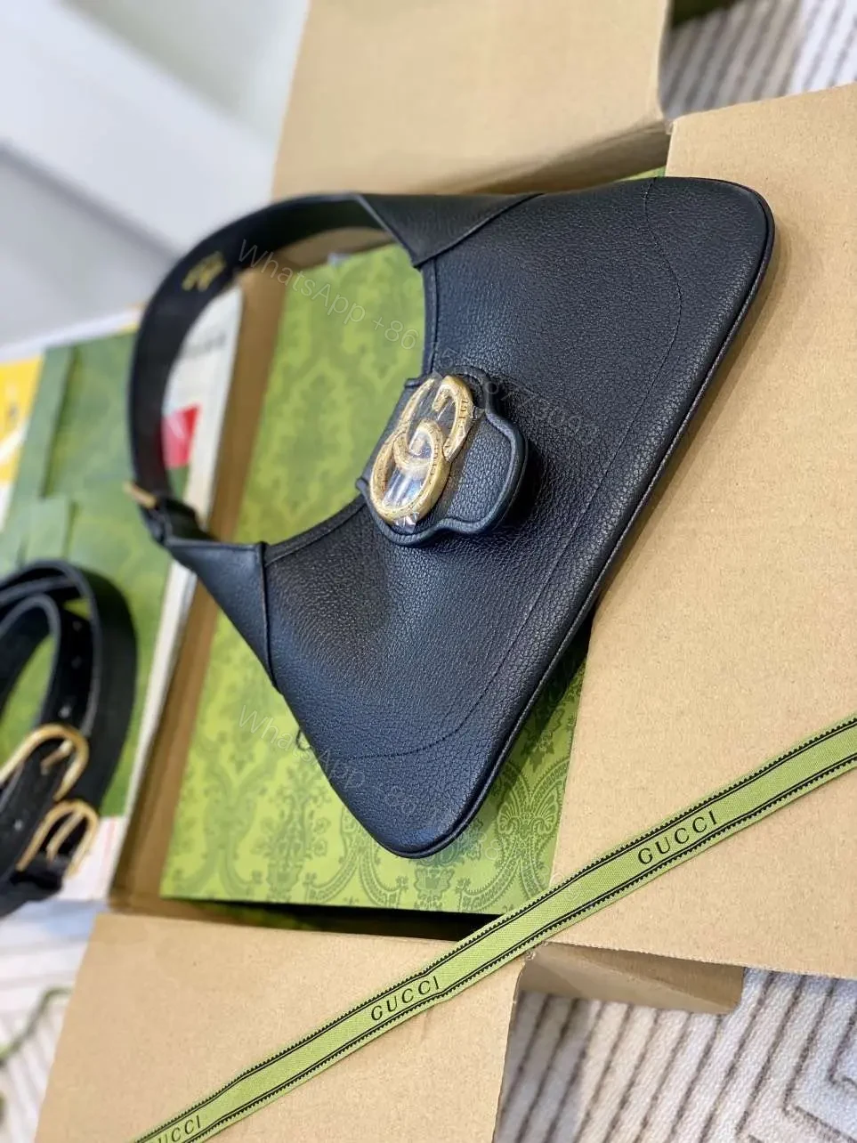 View 5 of Gucci Like Auth Women’s Handbag Black 28cm