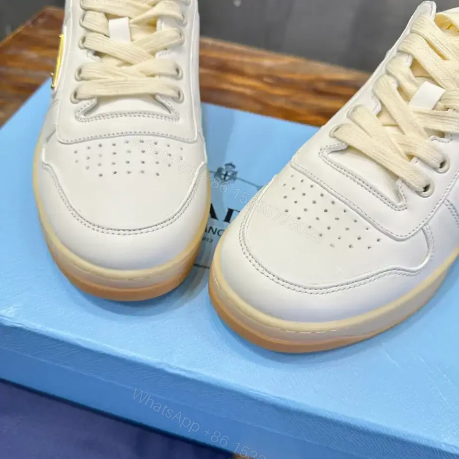 View 6 of PRADA DOWNTOWN NAPPA LEATHER SNEAKERS – PRD030