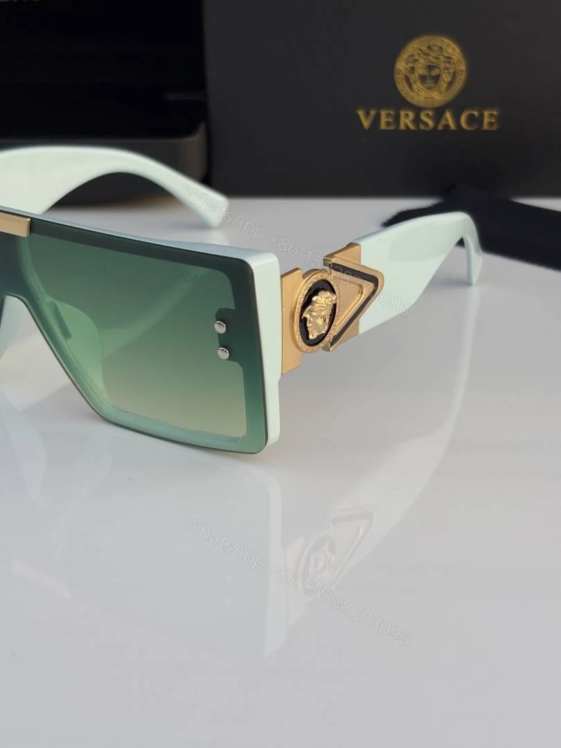 View 5 of First Copy Versace 21015 Green Sunglasses