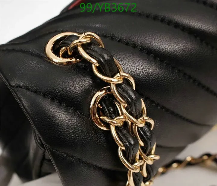 View 11 of Chanel Chevron Quilted Mini Rectangular Flap Bag – Black Leather