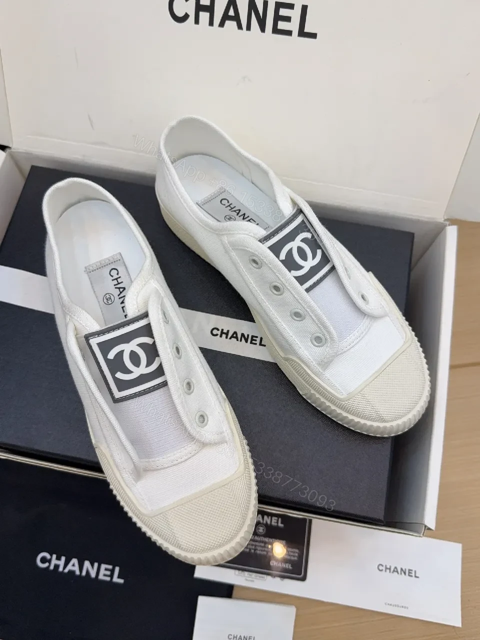View 6 of Refined Canvas Sneaker: Luxe Logo-Front High-Top Comfort