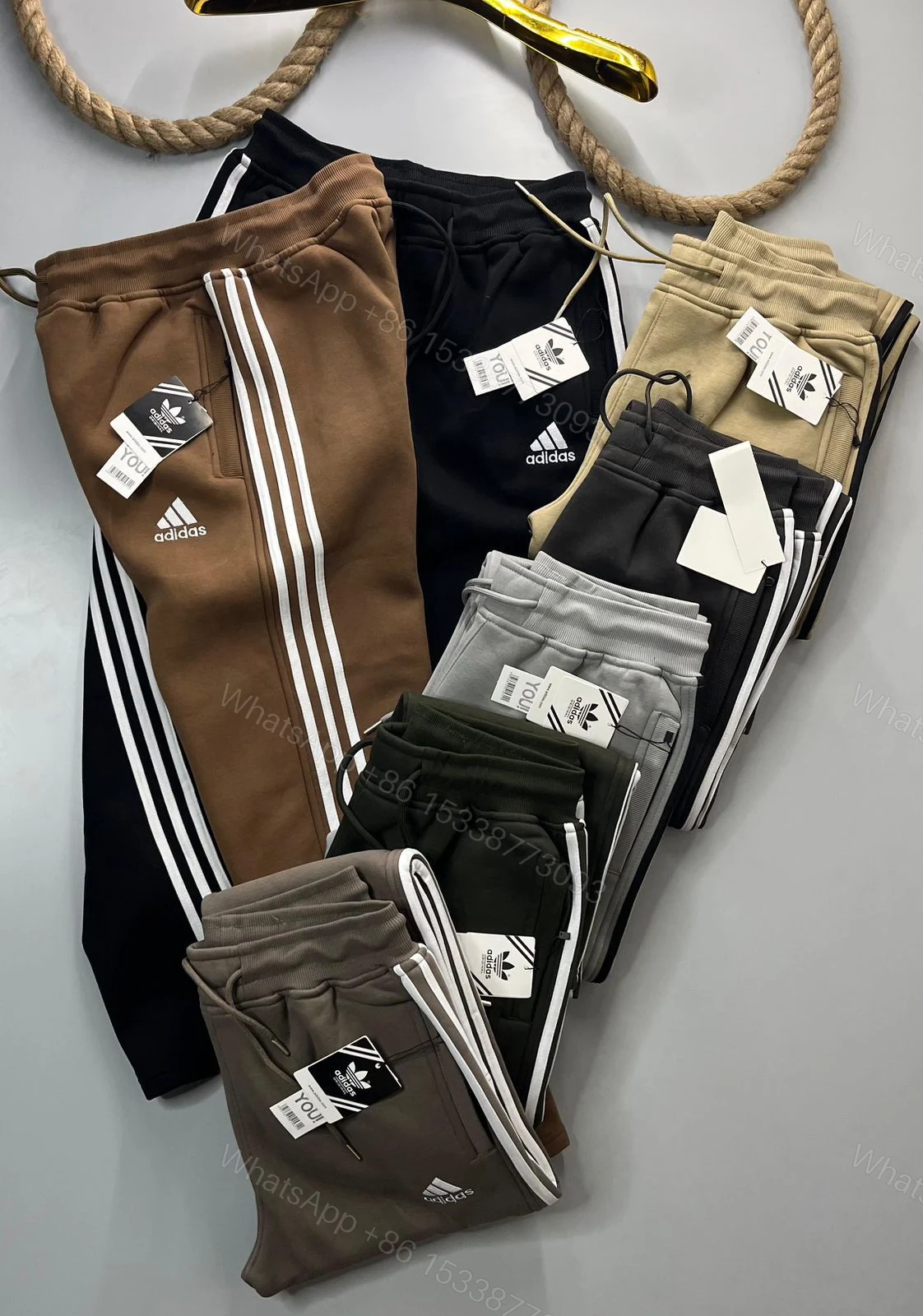 View 2 of FIRST COPY ADIDAS 3-THREAD COTTON FLEECE LOWER