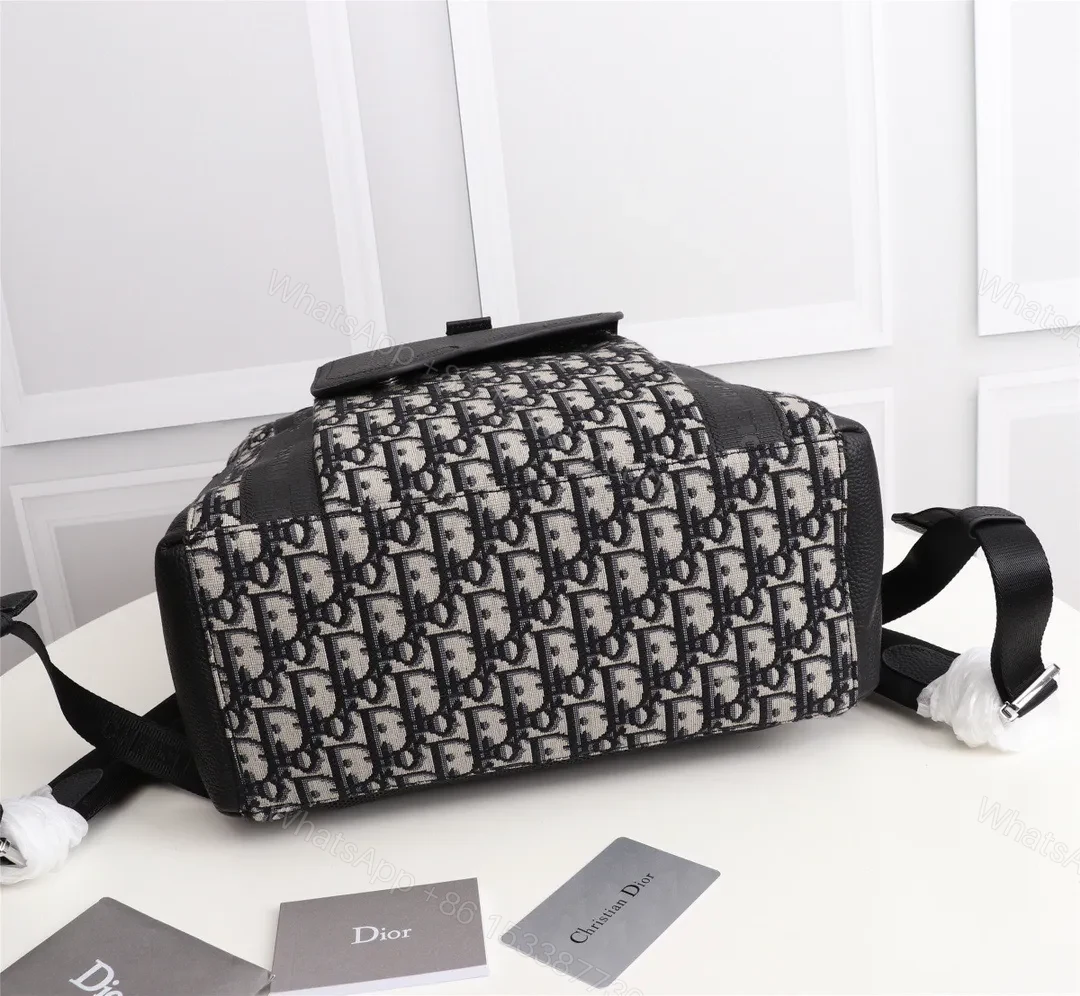 View 8 of Monogram Patterned Backpack: Luxe Utility, Durable Carryall