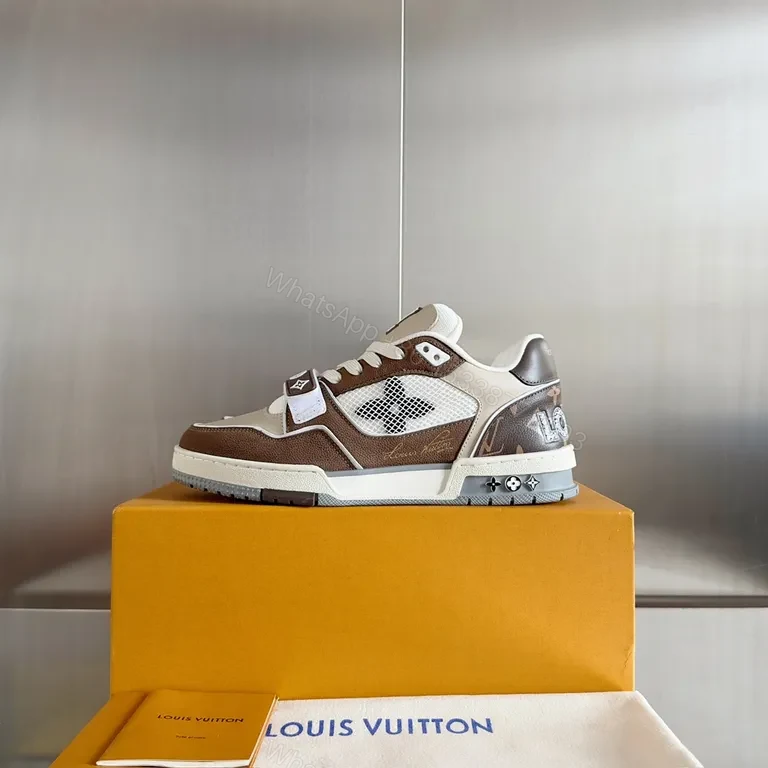View 5 of Luxury Strap Sneaker: Iconic Leather High-Top with LV Hardware