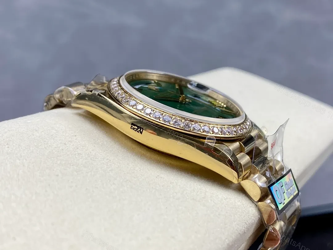 View 4 of Superclone Rolex Day-Date Green Ombré Dial 128398tbr-0028 36 mm