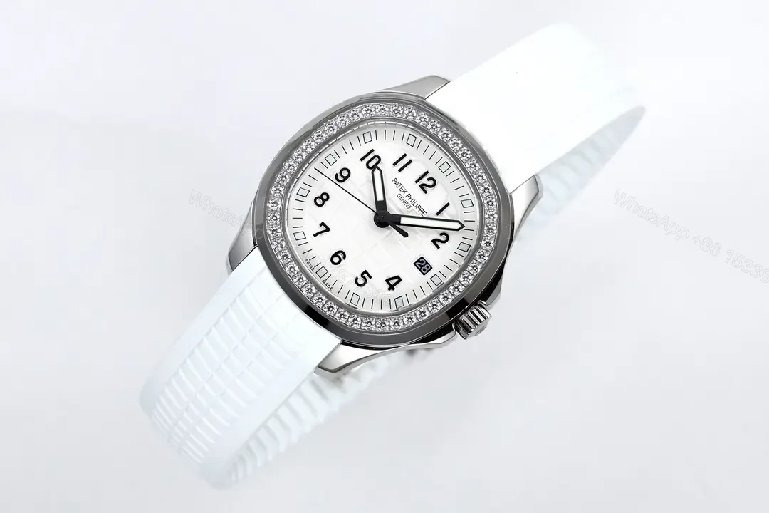 View 3 of Patek Philippe Aquanaut White Diamond Watch Rubber Strap Ultimate 39MM PP-AQUANAUT-39-WHT-DIA-RUB