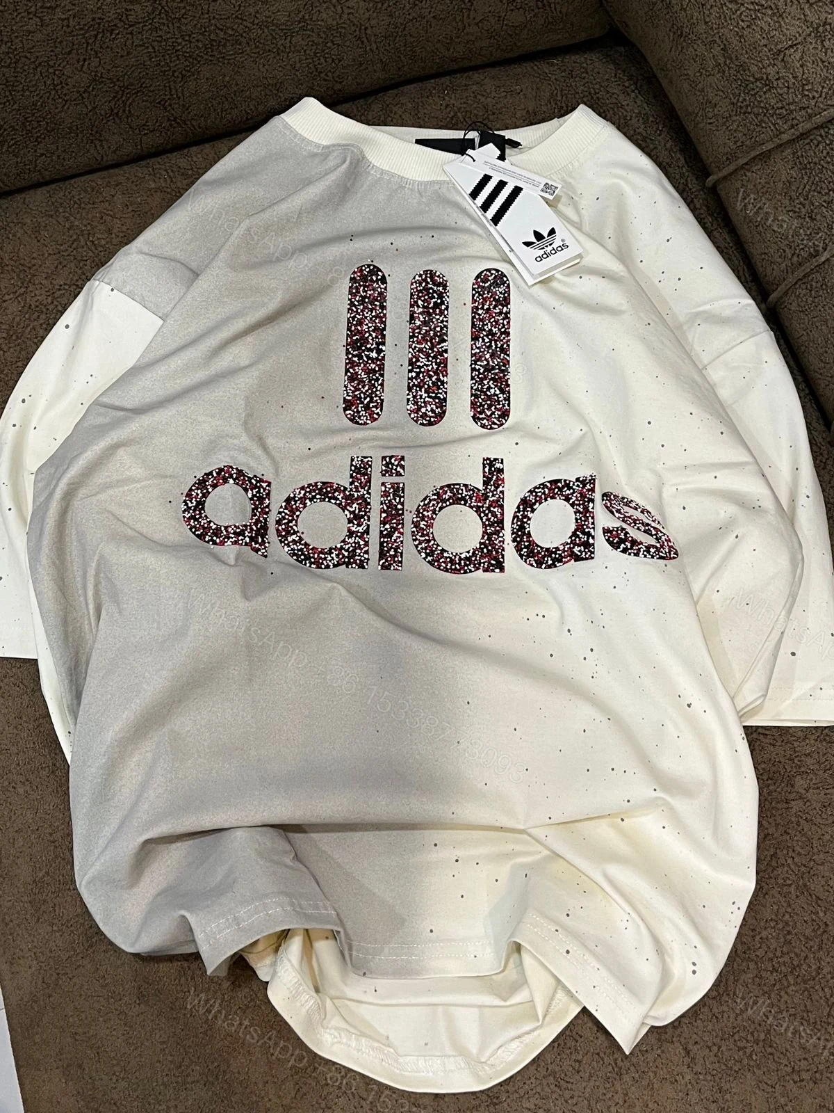 View 4 of First Copy Adidas Drop Shoulder Crew Neck T-Shirt