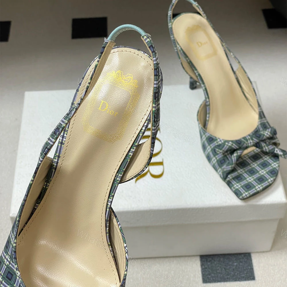 View 8 of Dior Bow Heeled Slingback Sandal