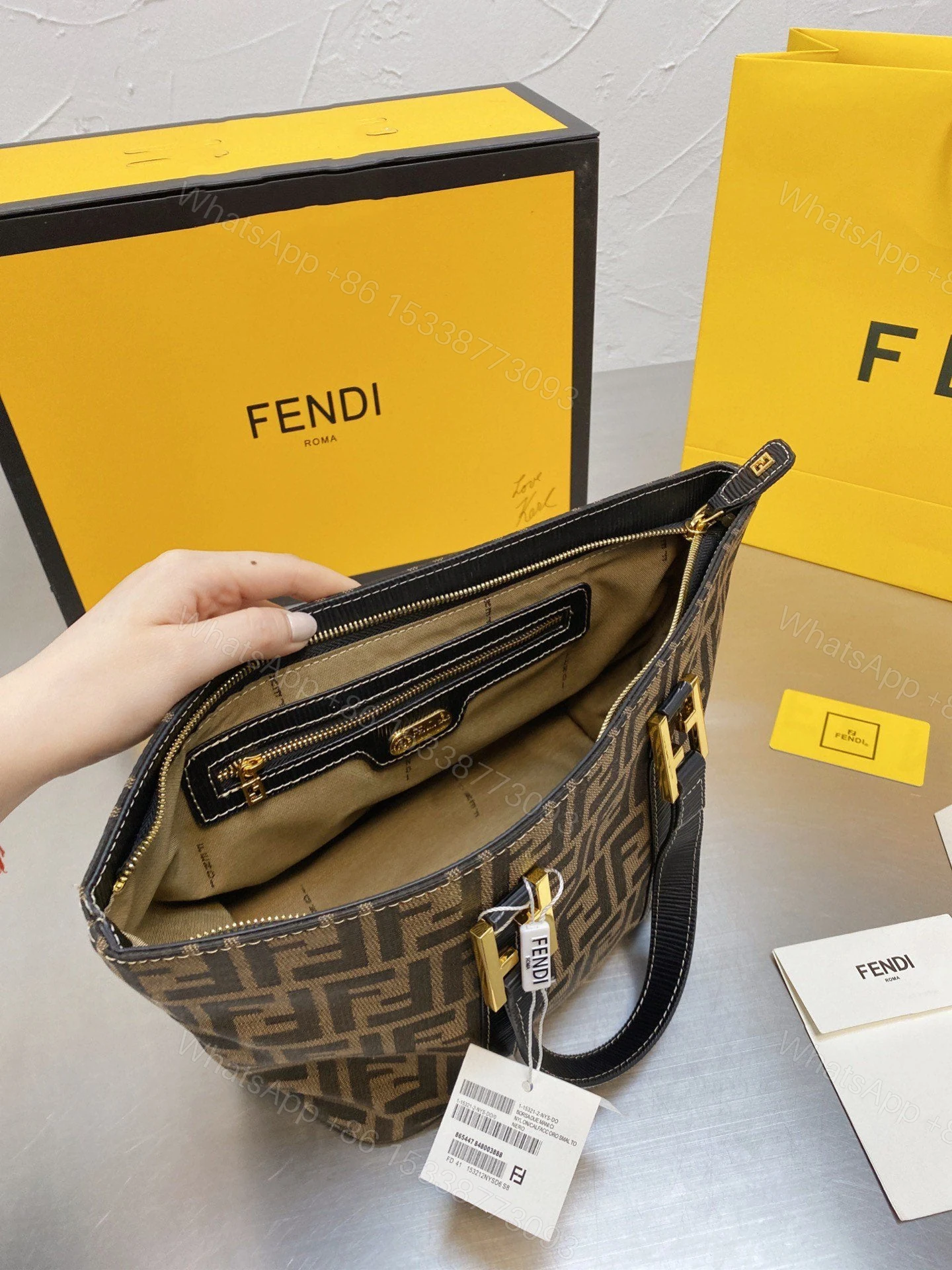 View 7 of Fendi Sunshine Large Shopper Bag