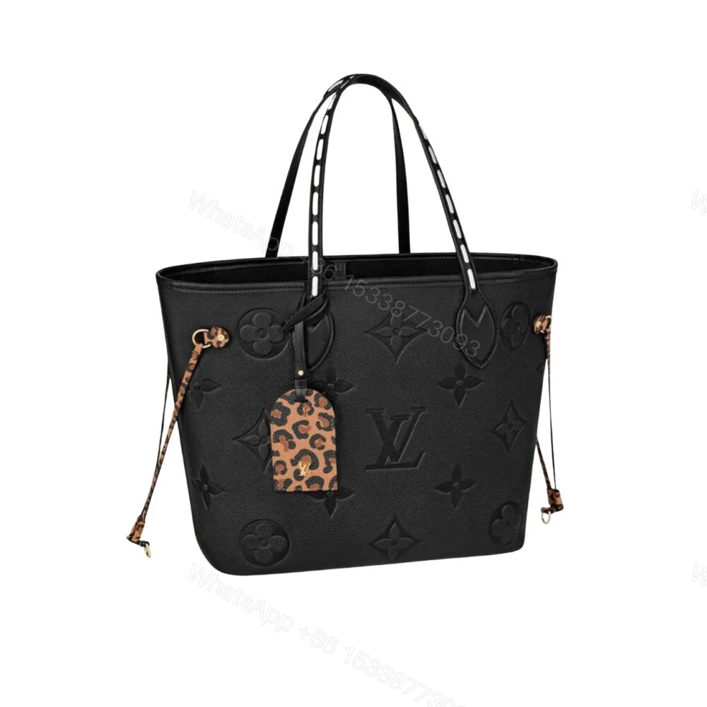Louis Vuitton Bolsa Neverfull MM Black 31Cm M45856 — view 1