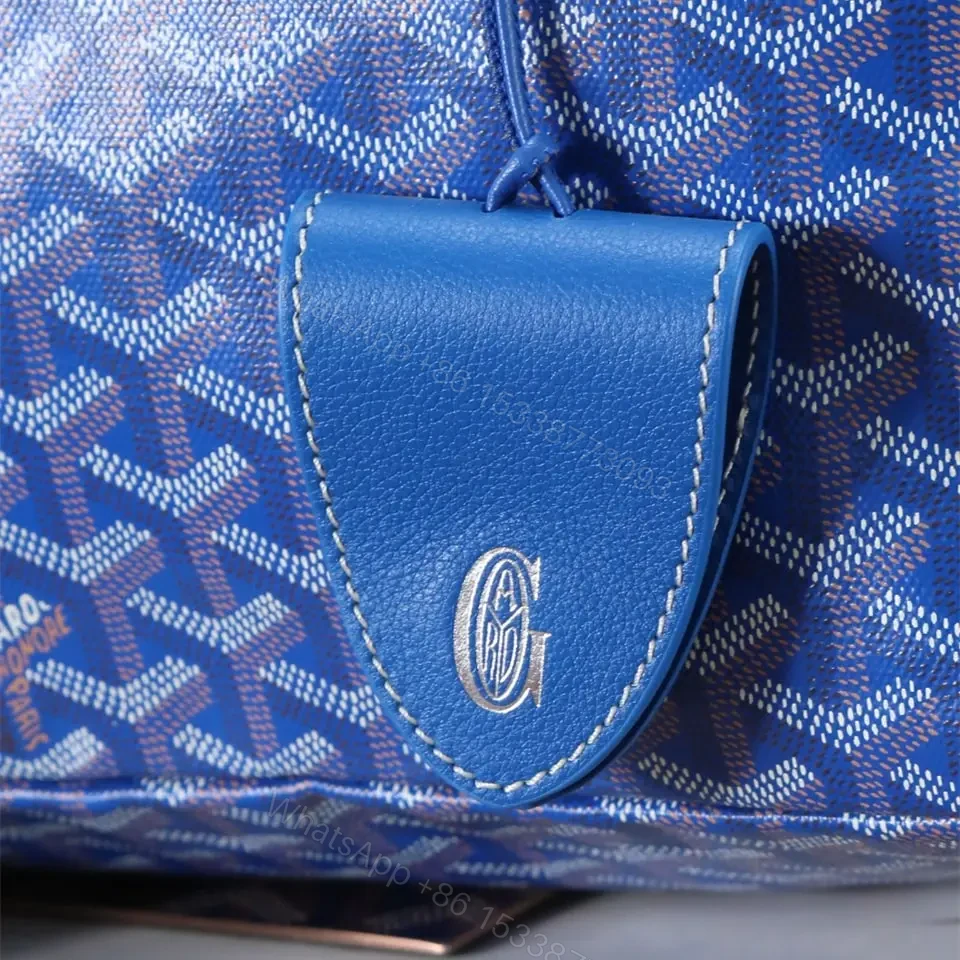 View 11 of 高仿Goyard*STLOUIP6滿印Tote手提袋天藍免檢版小號