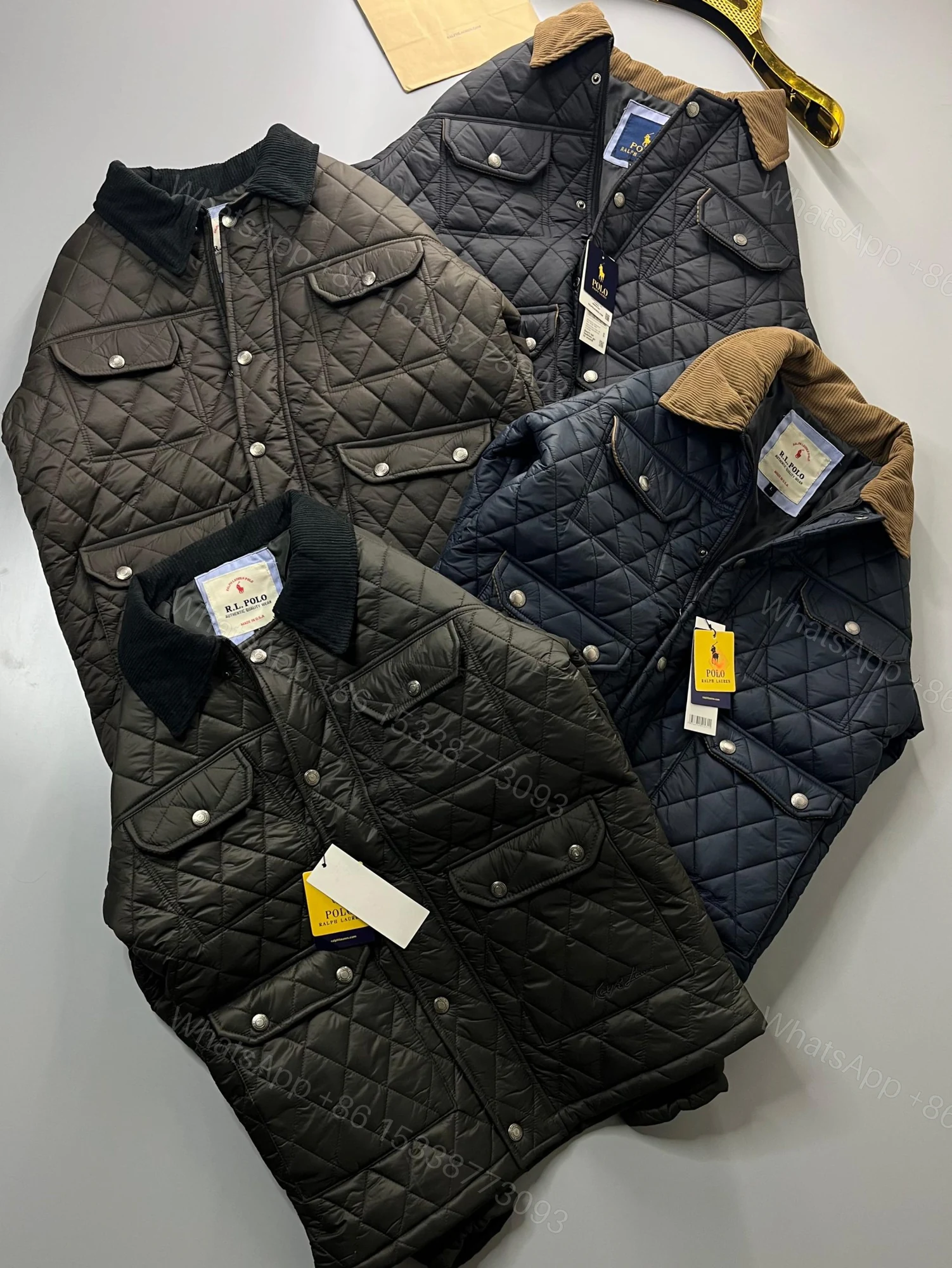 View 2 of First Copy Ralph Lauren Premium Quality Diamond Cut Jacket