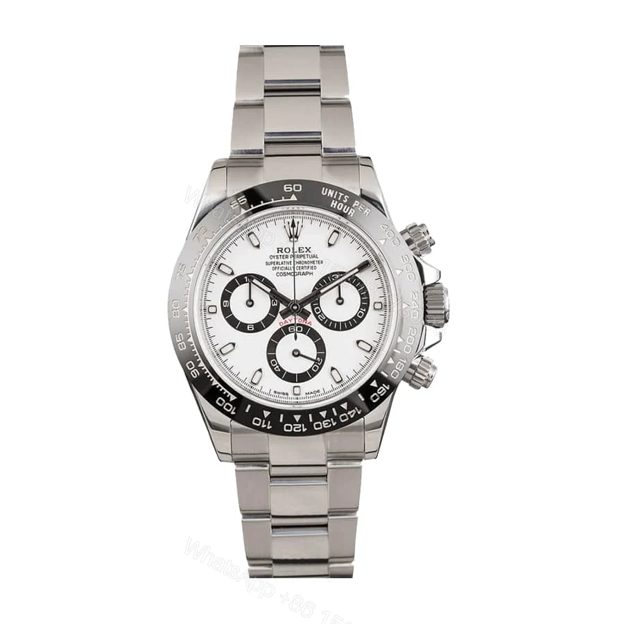 Rolex Daytona 116500LN Super Clone: Ceramic Bezel White Dial Steel Oyster — view 1