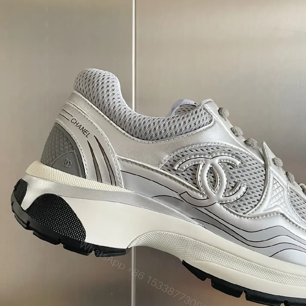 View 7 of Metallic Mesh High-Tops: Luxe Everyday Sneakers