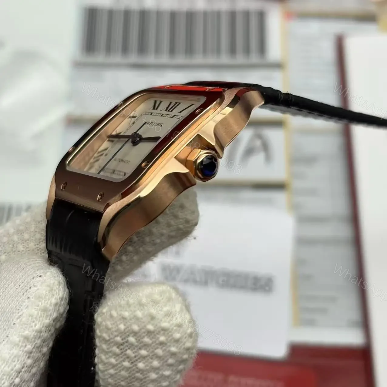 View 8 of Replica Cartier Santos WGSA0012 Watch