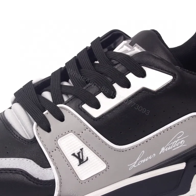 View 6 of Chic LV-Style Slip-On Sneakers: Modern Texture & Detailing