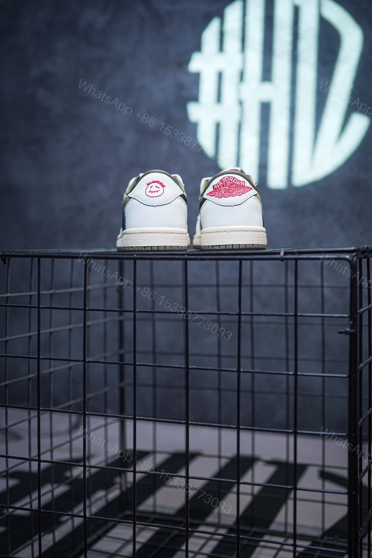 View 8 of Kid Shoes TS x Air Jordan 1 Low Olive