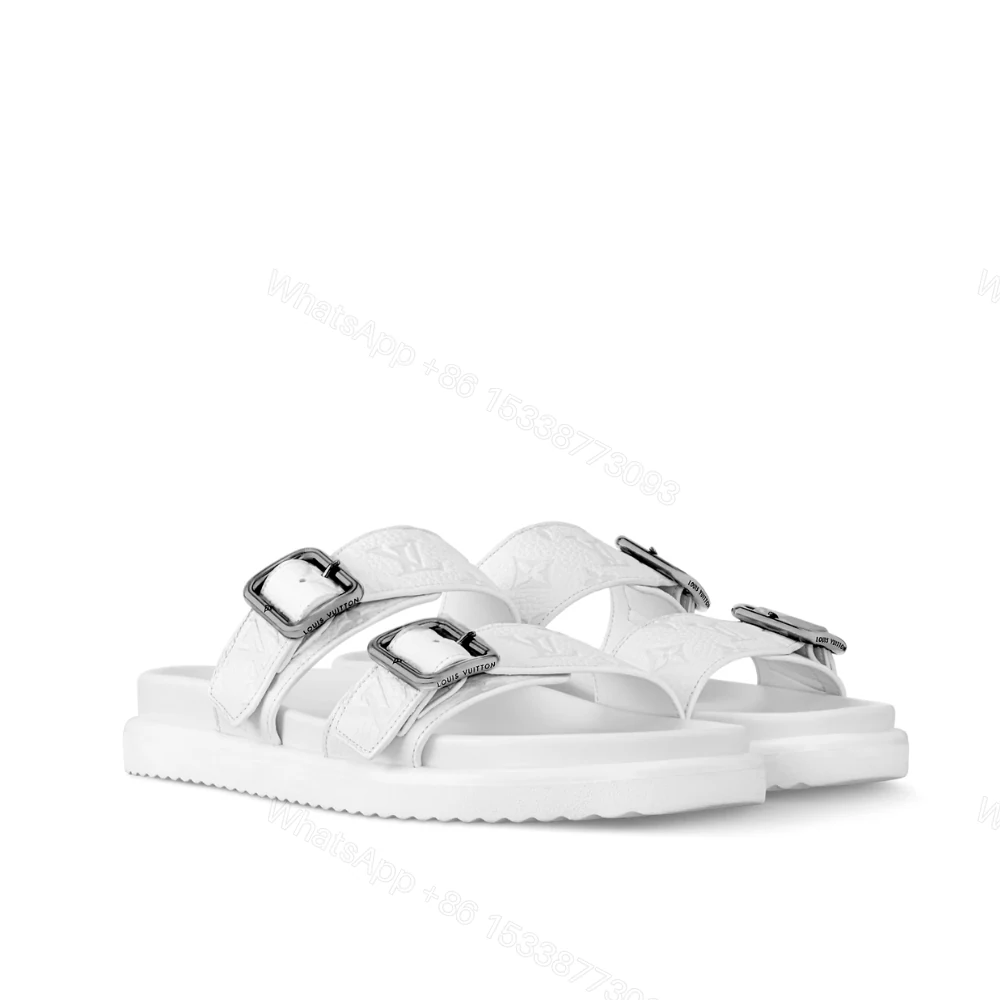 Louis Vuitton LV Venice Mule White 1AHSIX — view 1