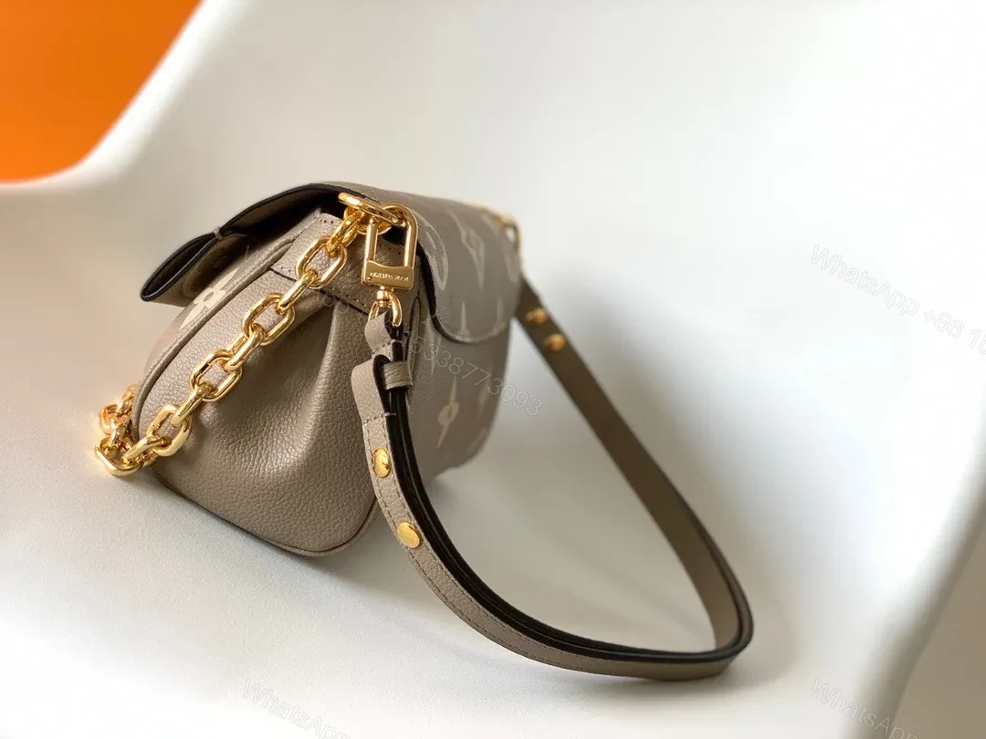 View 2 of Louis Vuitton LV Favorite Brown Like Auth Handbags Lock Gold 24x14cm
