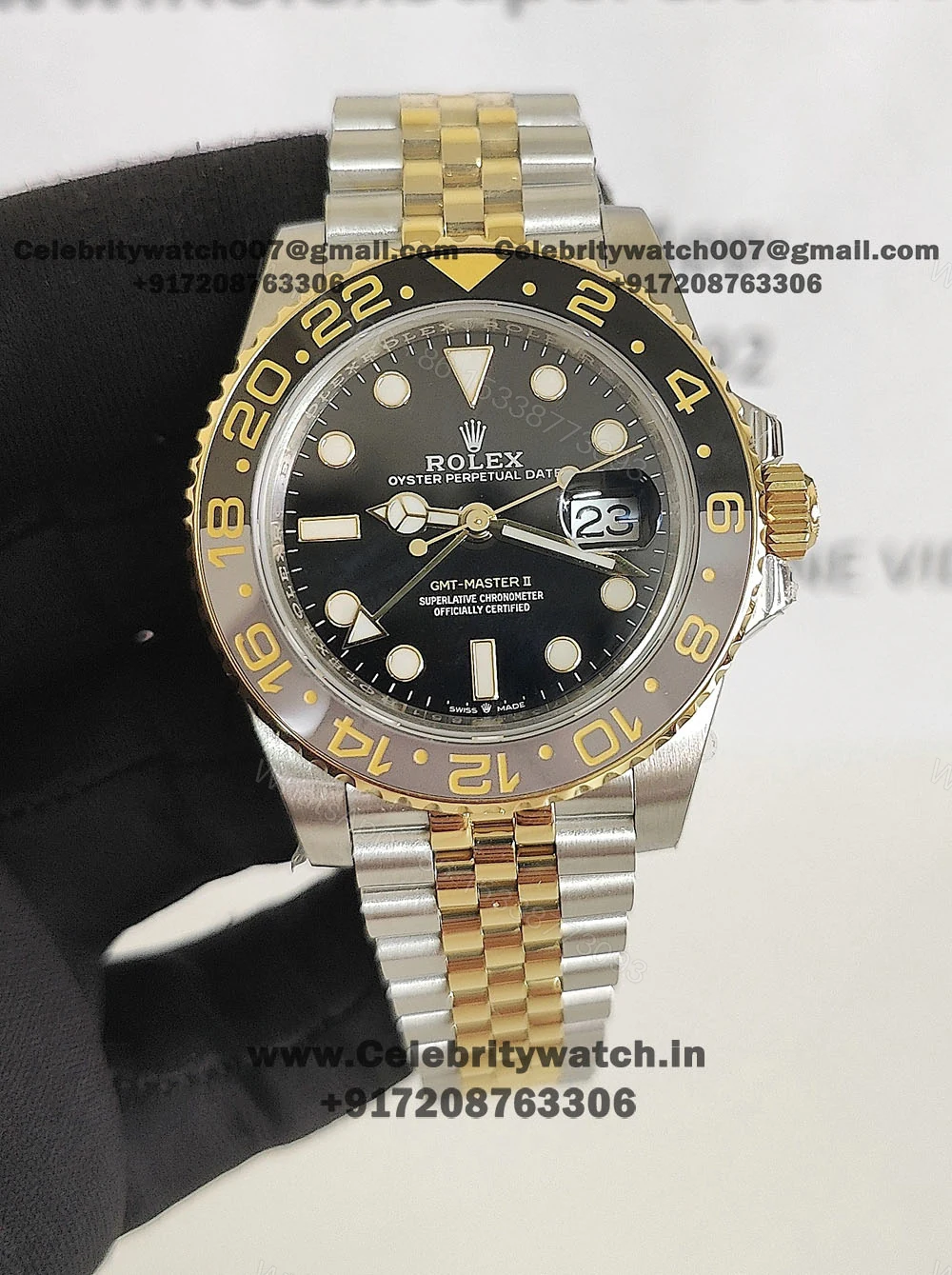 View 3 of Buy Rolex GMT Master II Guinness Two Tone Bracelet Watch