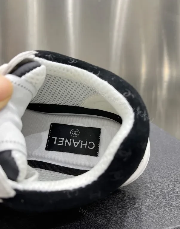 View 9 of Chanel-Inspired Knit-Suede Trainers: Luxury Everyday Comfort