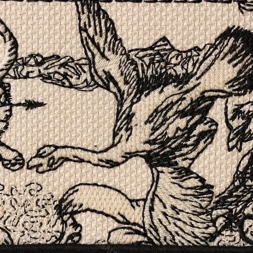 View 11 of 高仿Dior*BookTote系列Zodiac茹伊刺繡手袋S免檢版