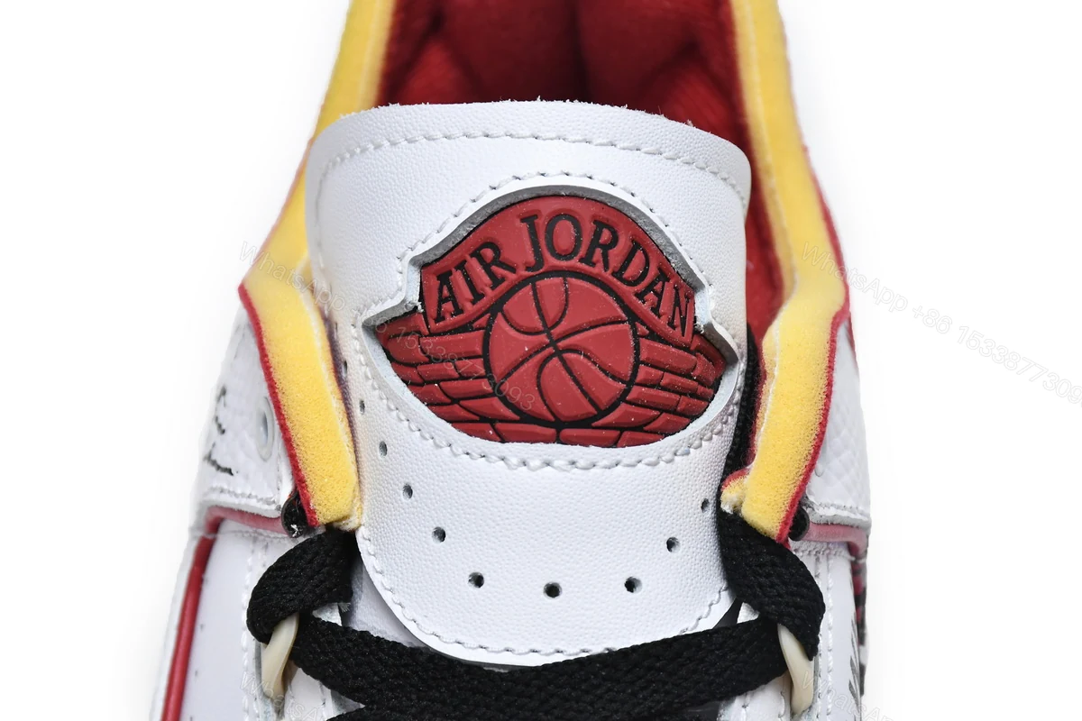 View 3 of Off White x Air Jordan 2 Retro Low SP White and Varsity Red DJ4375-106