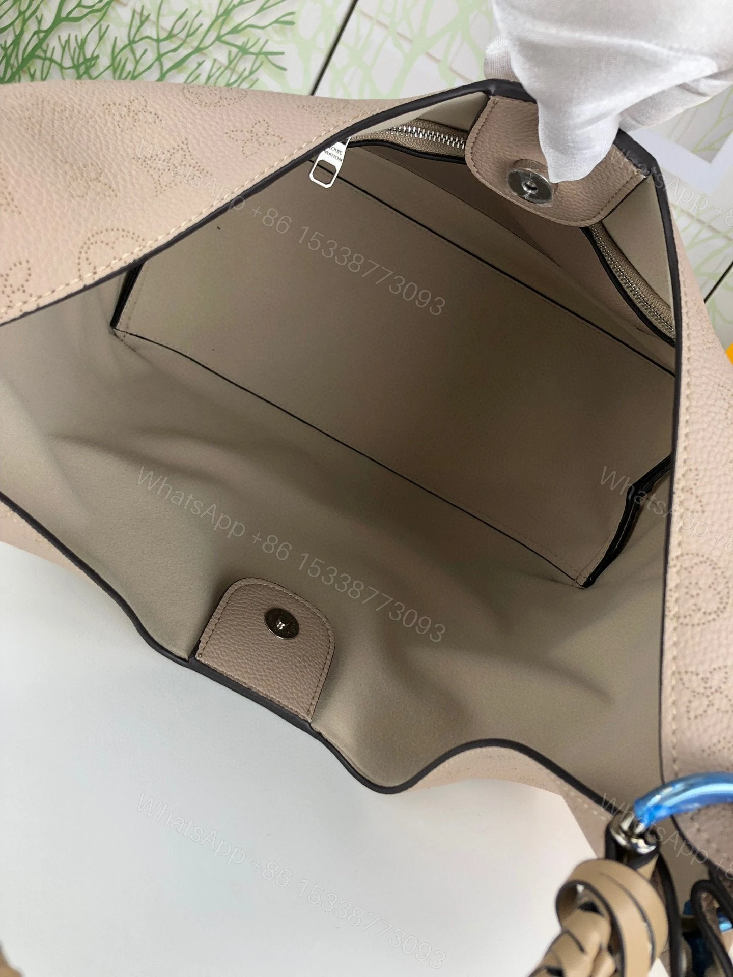 View 14 of Louis Vuitton Carmel Hobo Bag ‘Mouse Grey’