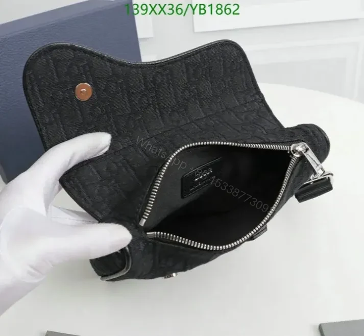 View 9 of Dior Saddle Belt Bag Replica in Oblique Jacquard YB18622 – Mirror 1:1