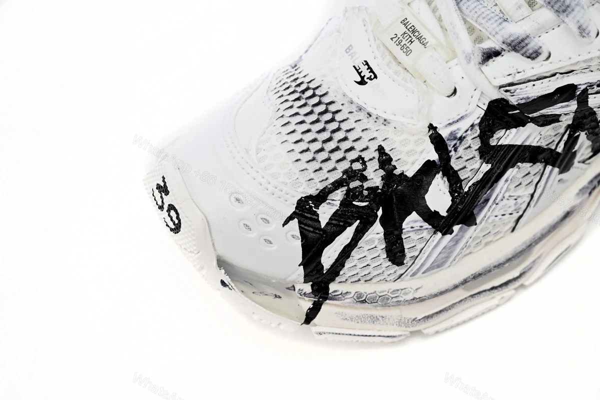 View 10 of Balenciaga Runner White And Black Characters