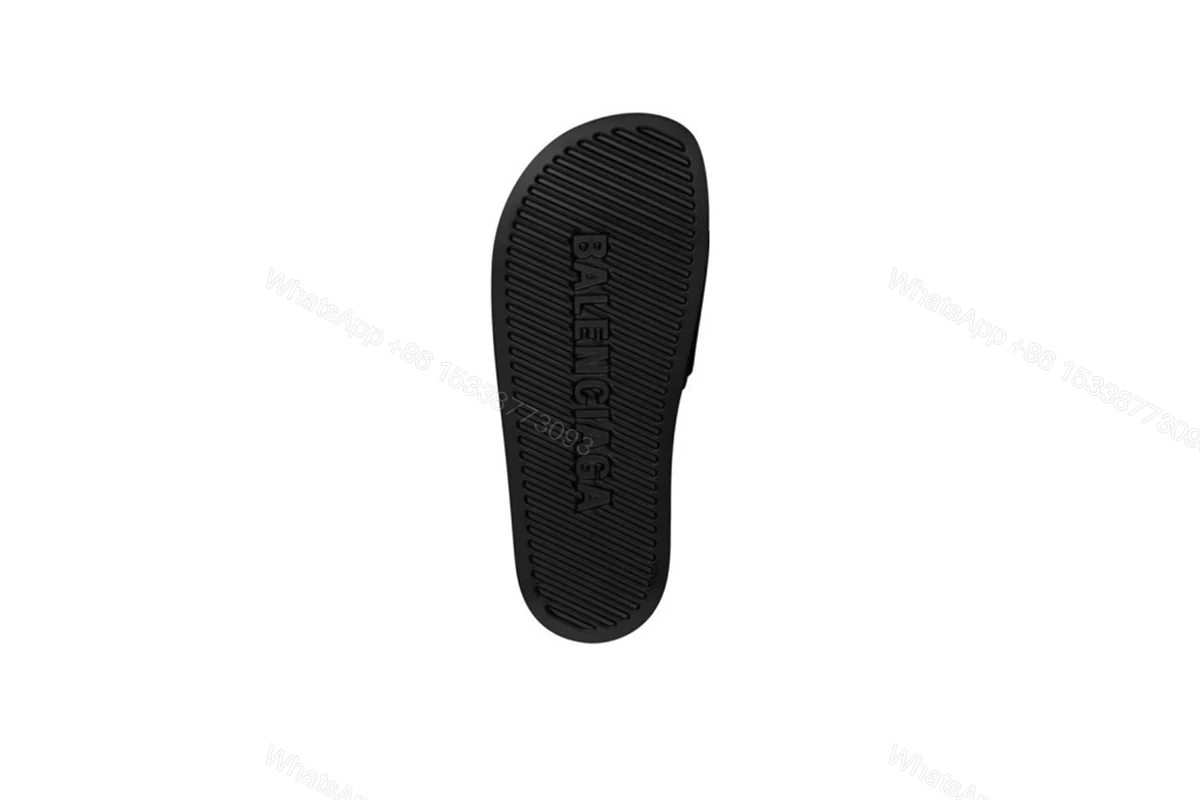 View 2 of Balenciaga Pool Slide Black White 565547W1S801006