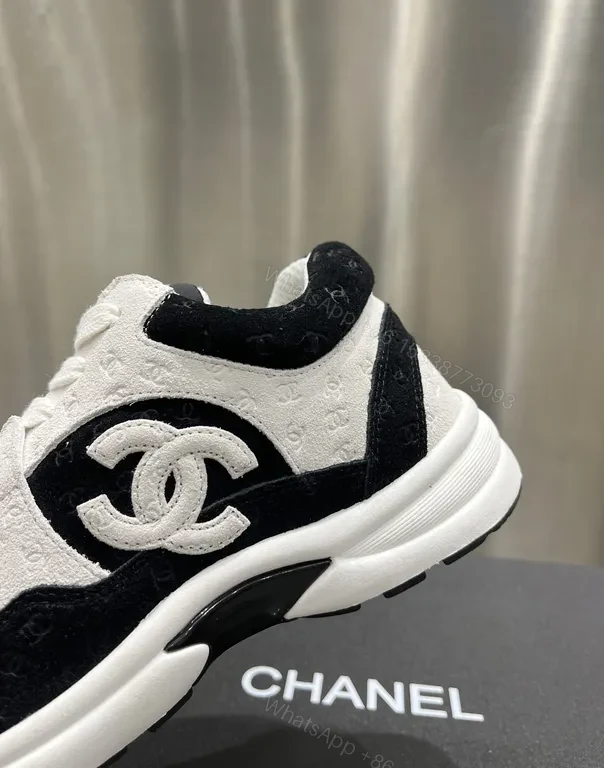 View 6 of Chanel-Inspired Knit-Suede Trainers: Luxury Everyday Comfort