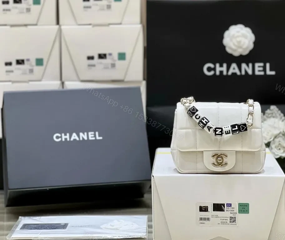 View 6 of Chanel-inspired Quilted Mini Flap Bag with Chain