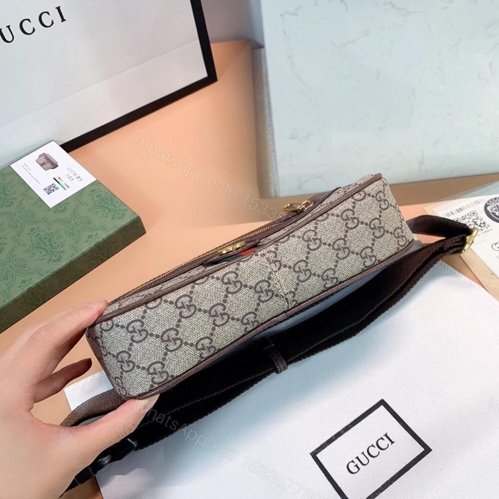 View 6 of Gucci GG Ophidia Belt Bag Brown 24Cm