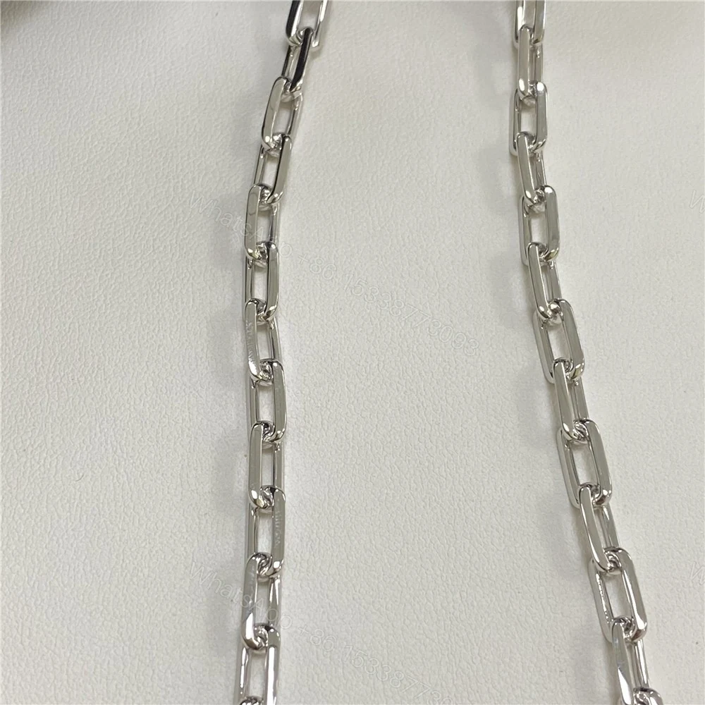 View 3 of 18K White Gold Santos De Cartier Necklace B7009100