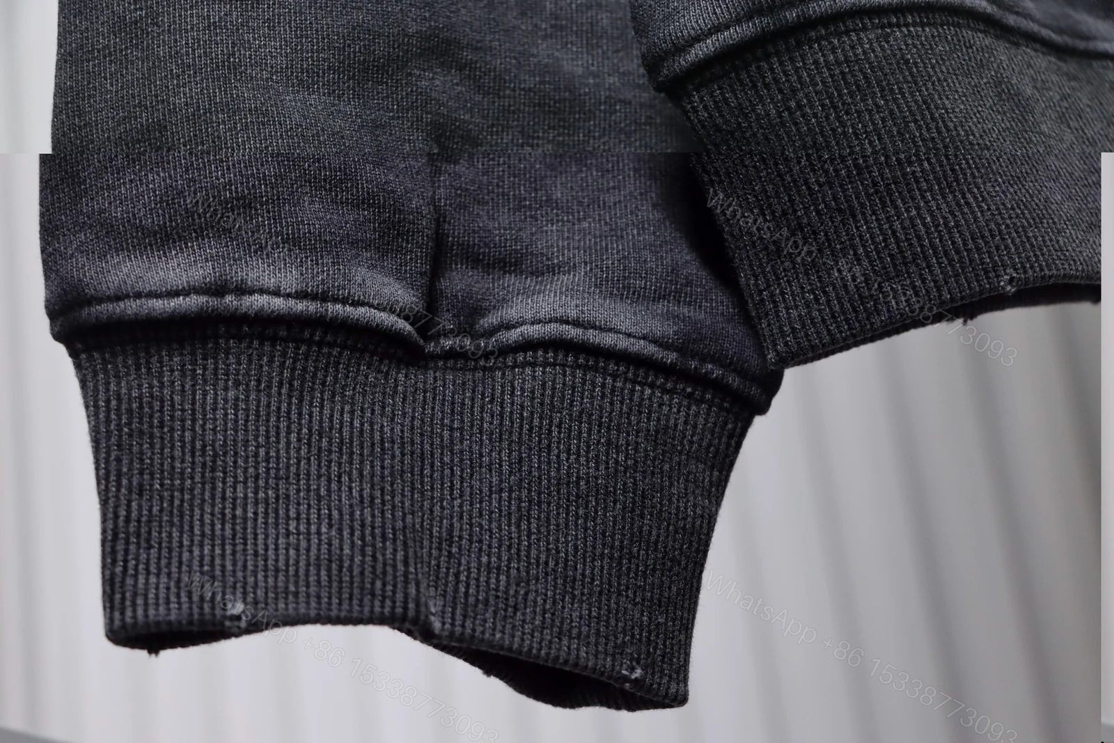View 7 of Balenciaga Clothes Washed hand-painted letter round-neck hoodie