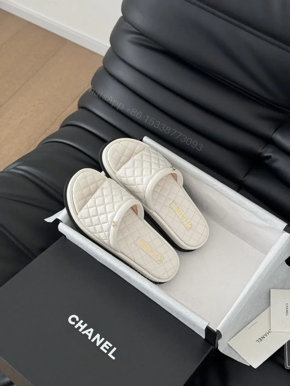 View 6 of Textured Quilted Slide: Effortless Everyday Luxury