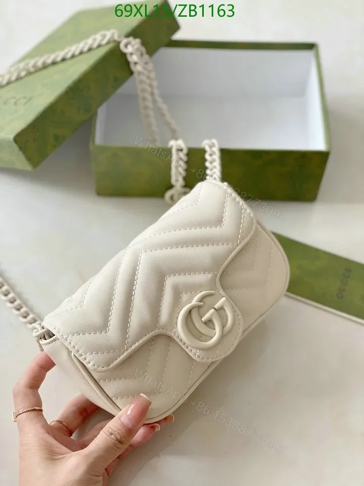View 5 of Gucci GG Marmont White Belt Bag GDB1543
