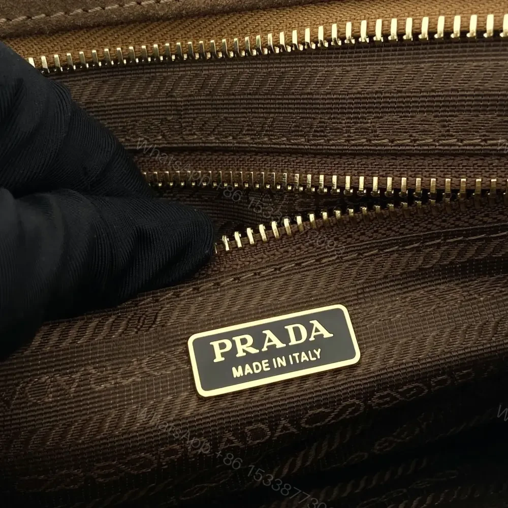 View 8 of 高仿Prada*Bonnie系列1BA426手提單肩包肉桂色小號免檢版