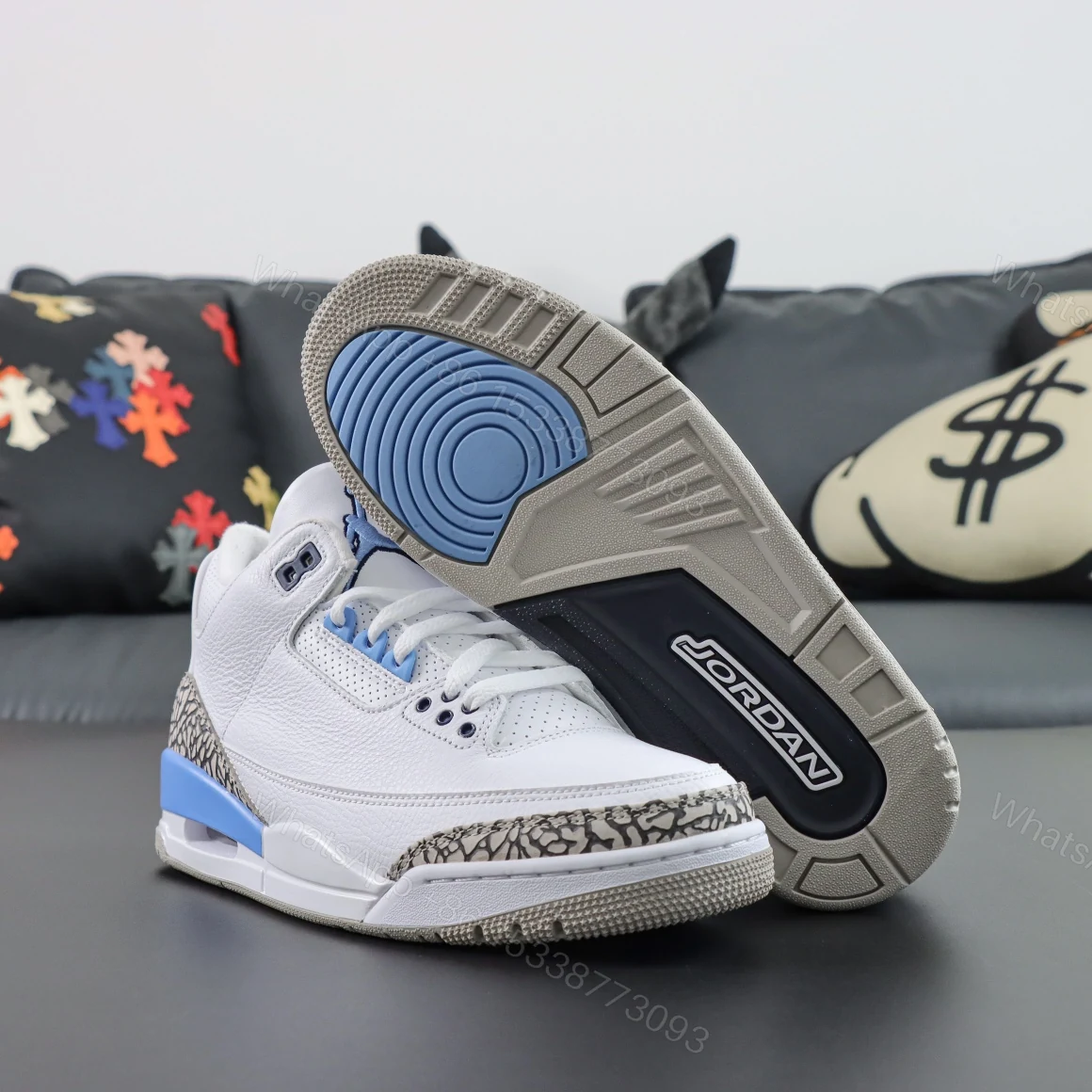 View 3 of AIR JORDAN 3 RETRO UNC(2020) Reps