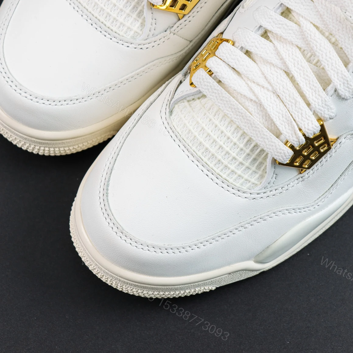 View 5 of Air Jordan 4 Metallic Gold Reps