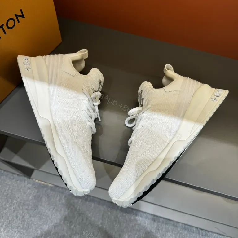 View 8 of Lightweight Knit Runner: Luxe LV-Inspired Logo Sneaker