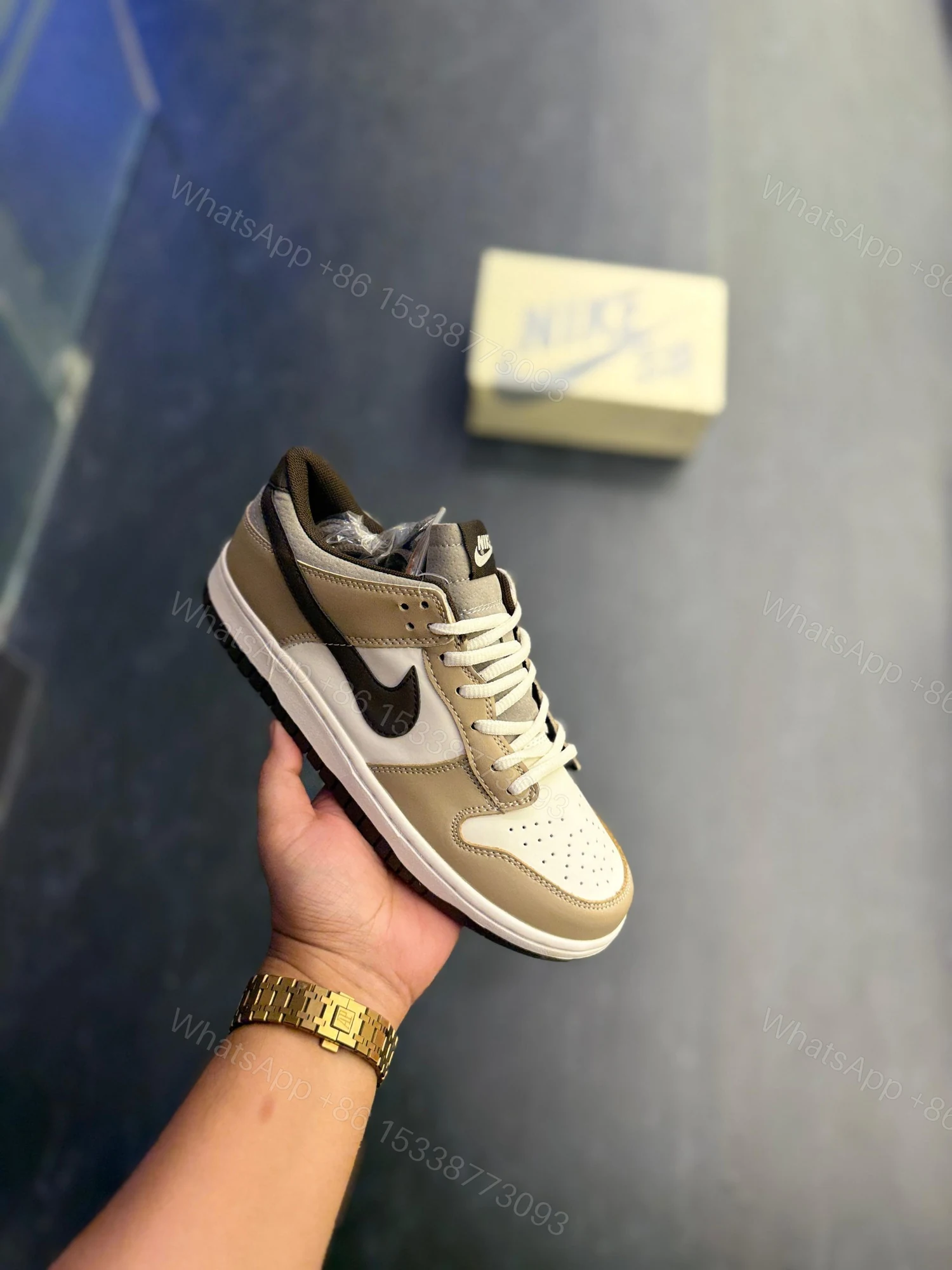 View 4 of First Copy Nike SB Dunk Low Medium Curry