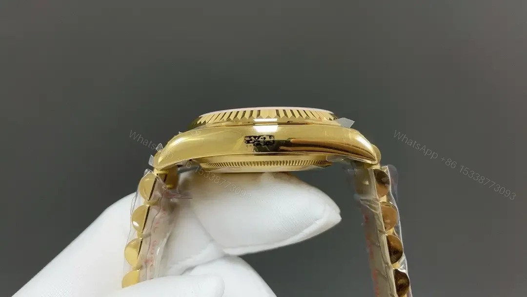 View 5 of Rolex Day-Date 36 118238 Yellow Gold Champagne Dial Oyster Bracelet Watch 118238-0103