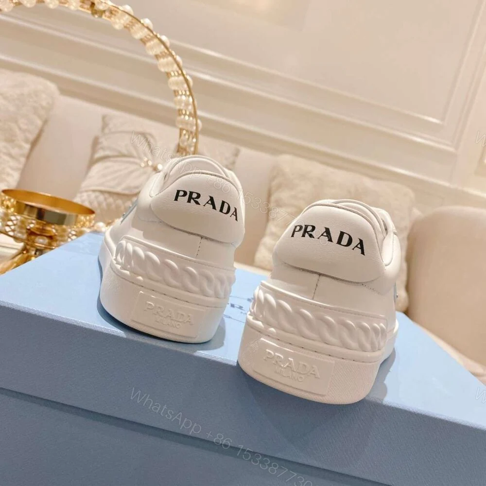 View 6 of Prada Fyre Low Heel Sneaker White For Women