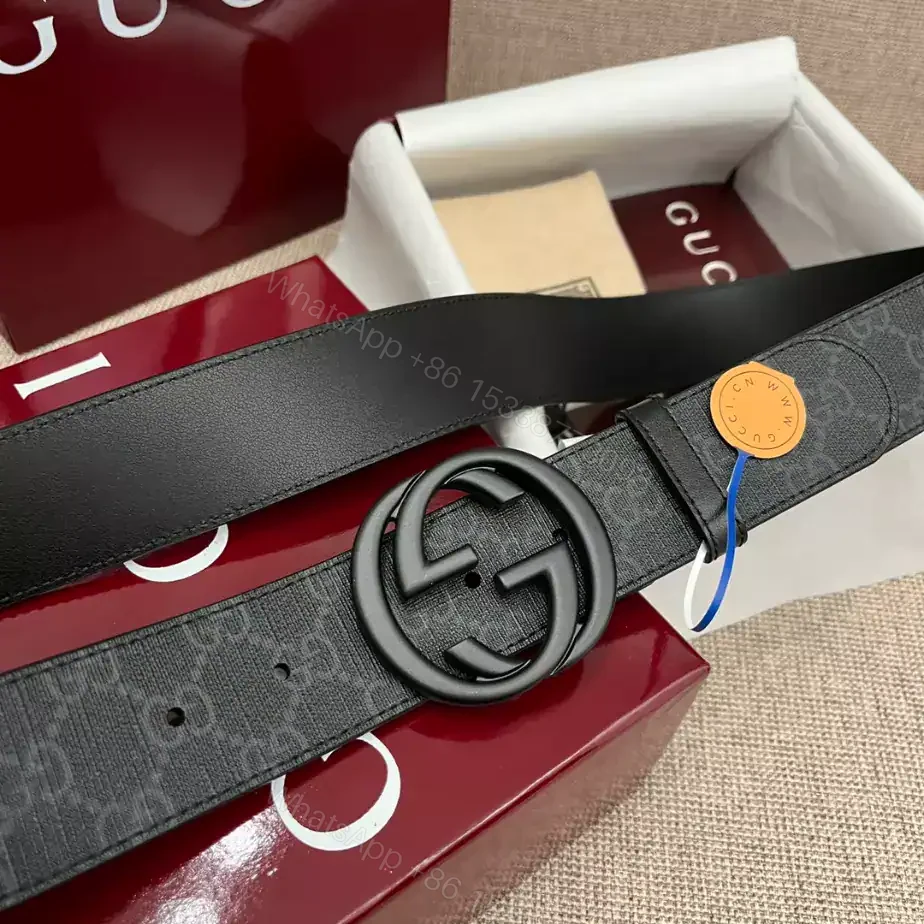 View 5 of GUCCI BELT WITH INTERLOCKING G BUCKLE 4CM – B103