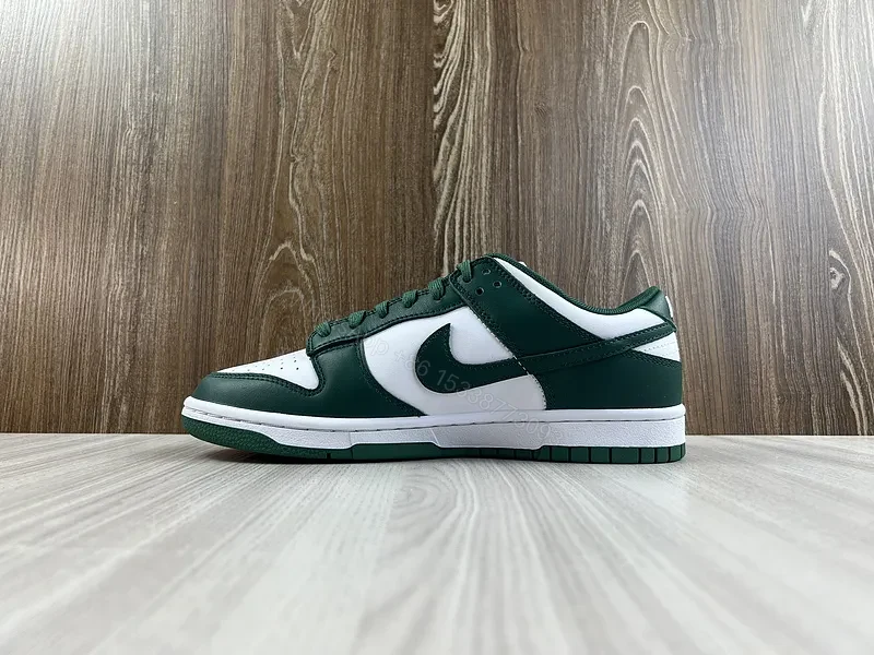 View 2 of Forest Green Premium Leather Low-Tops: Street-Ready Comfort Sneakers